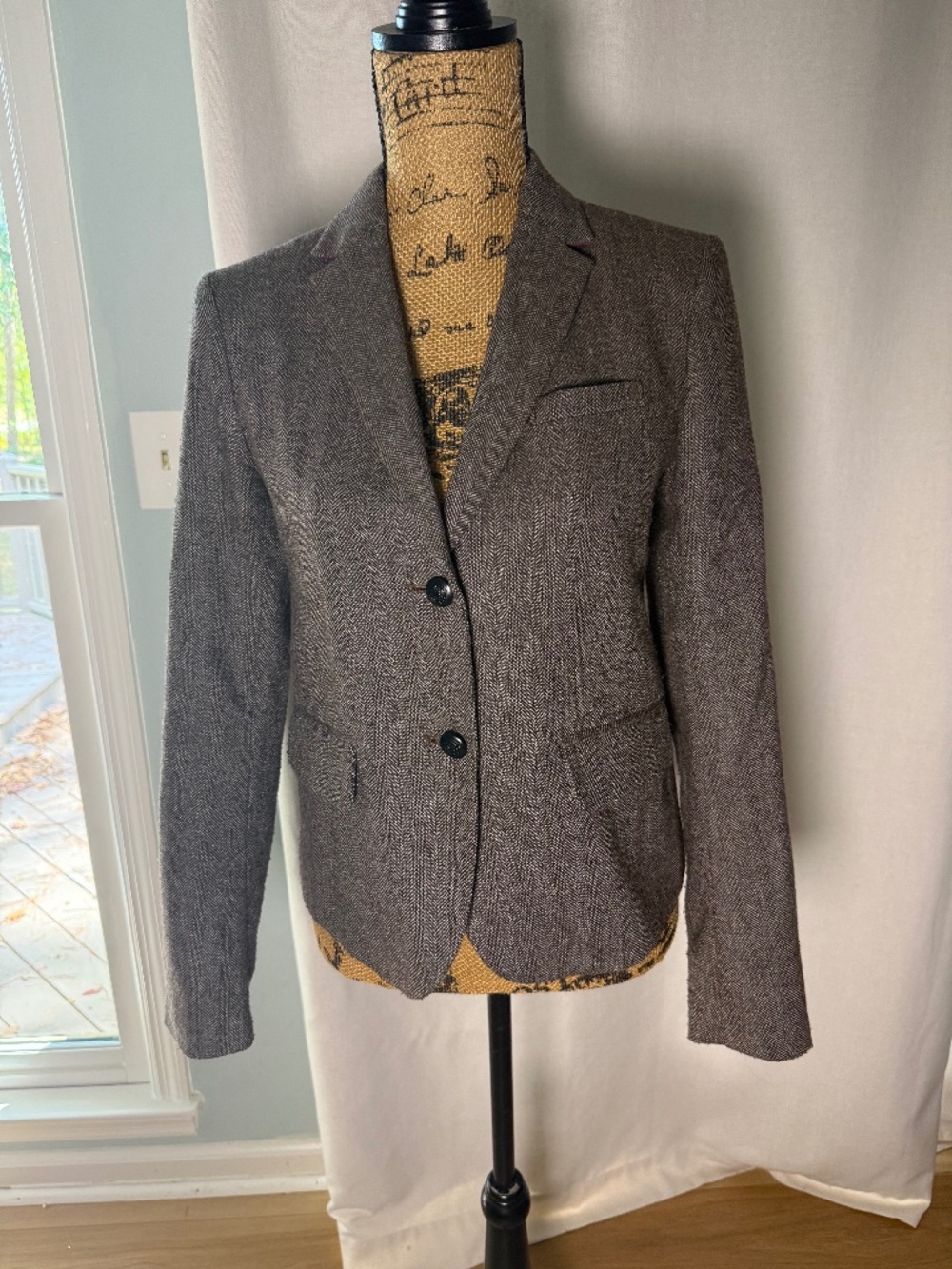 Classic Blazer Herringbone Pattern